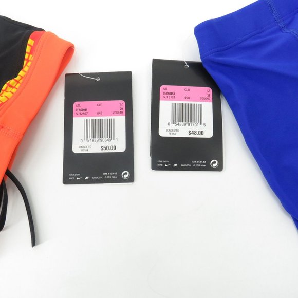 Nike Boys Jammer Swimwear Shorts Black Orange Blue Size 4-5 (20) NWT $98 - Picture 3 of 3